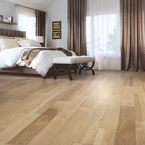 Wood flooring in a Glendale bedroom